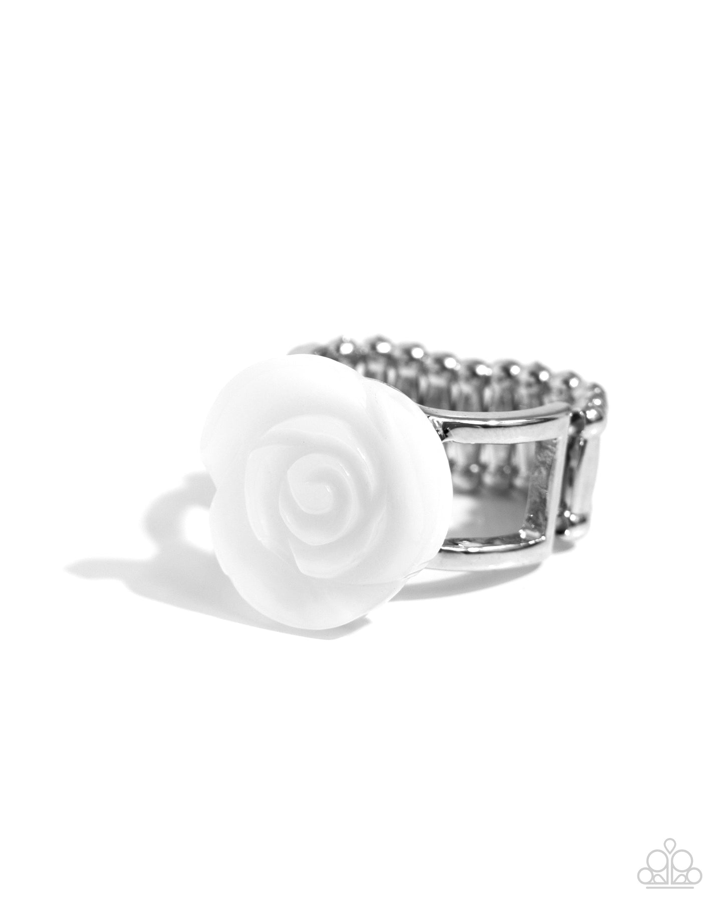 Top-SHELL Shine Paparazzi Accessories Ring - White