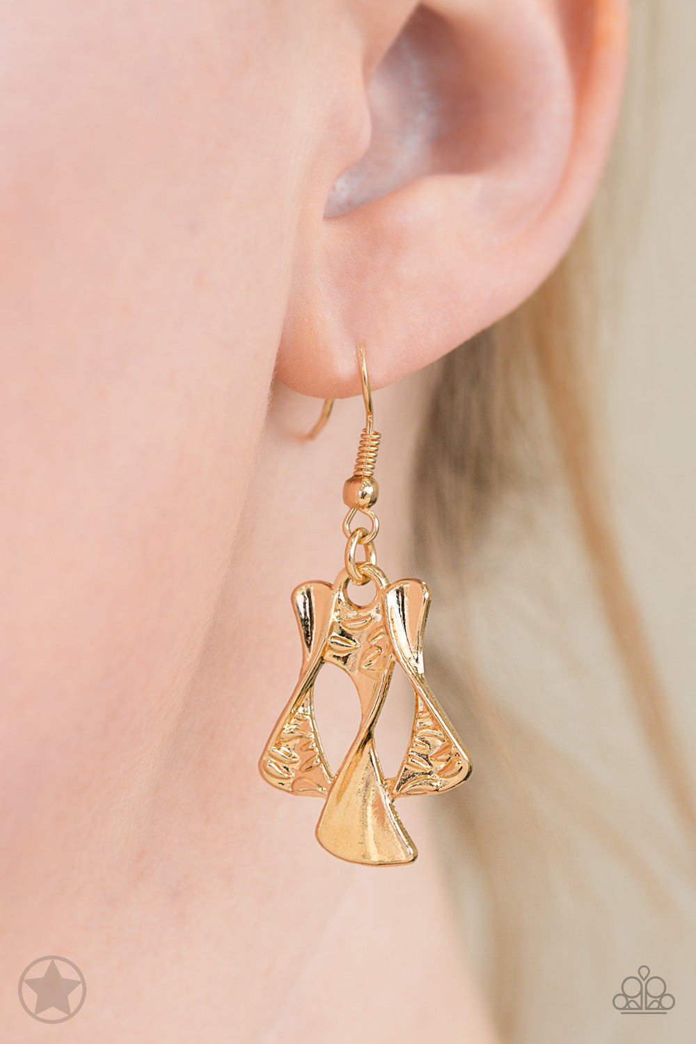 Best Seller!! Sands of Time Gold Necklace with Earrings