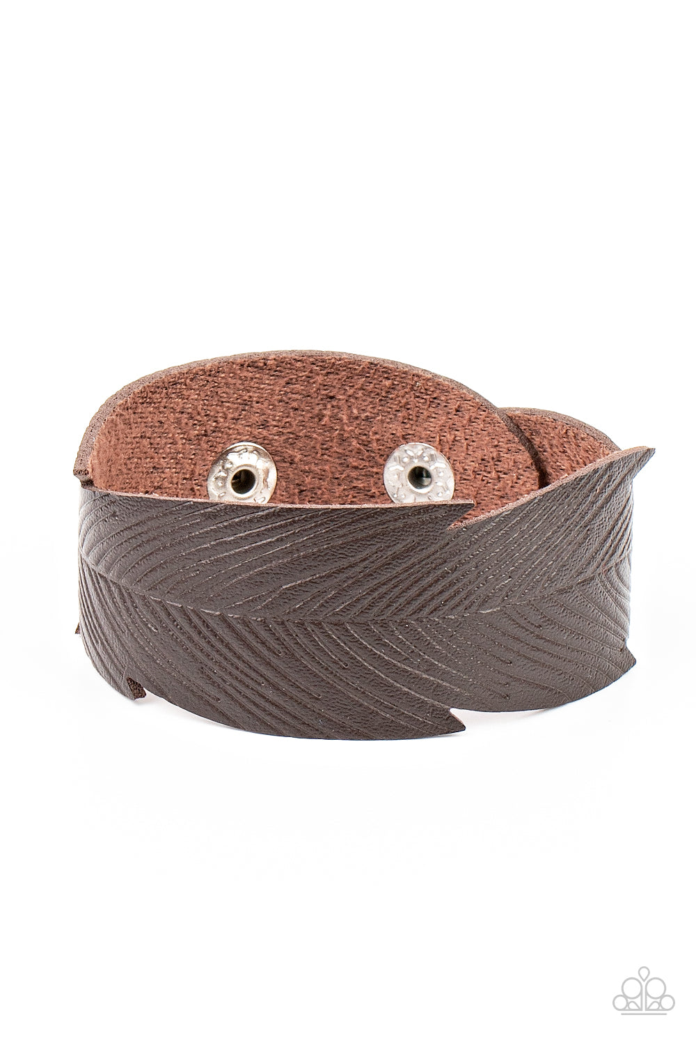 Whimsically Winging It Paparazzi Accessories Bracelet Brown