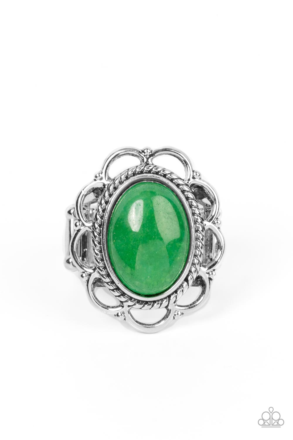 Gemstone Eden Paparazzi Accessories Ring Green