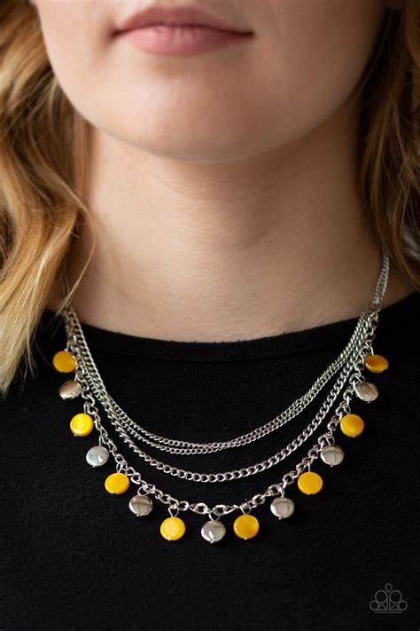 Beach Flavor Paparazzi Accessories Necklace with Earrings