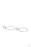 Canyon Circlet Paparazzi Accessories Earrings White