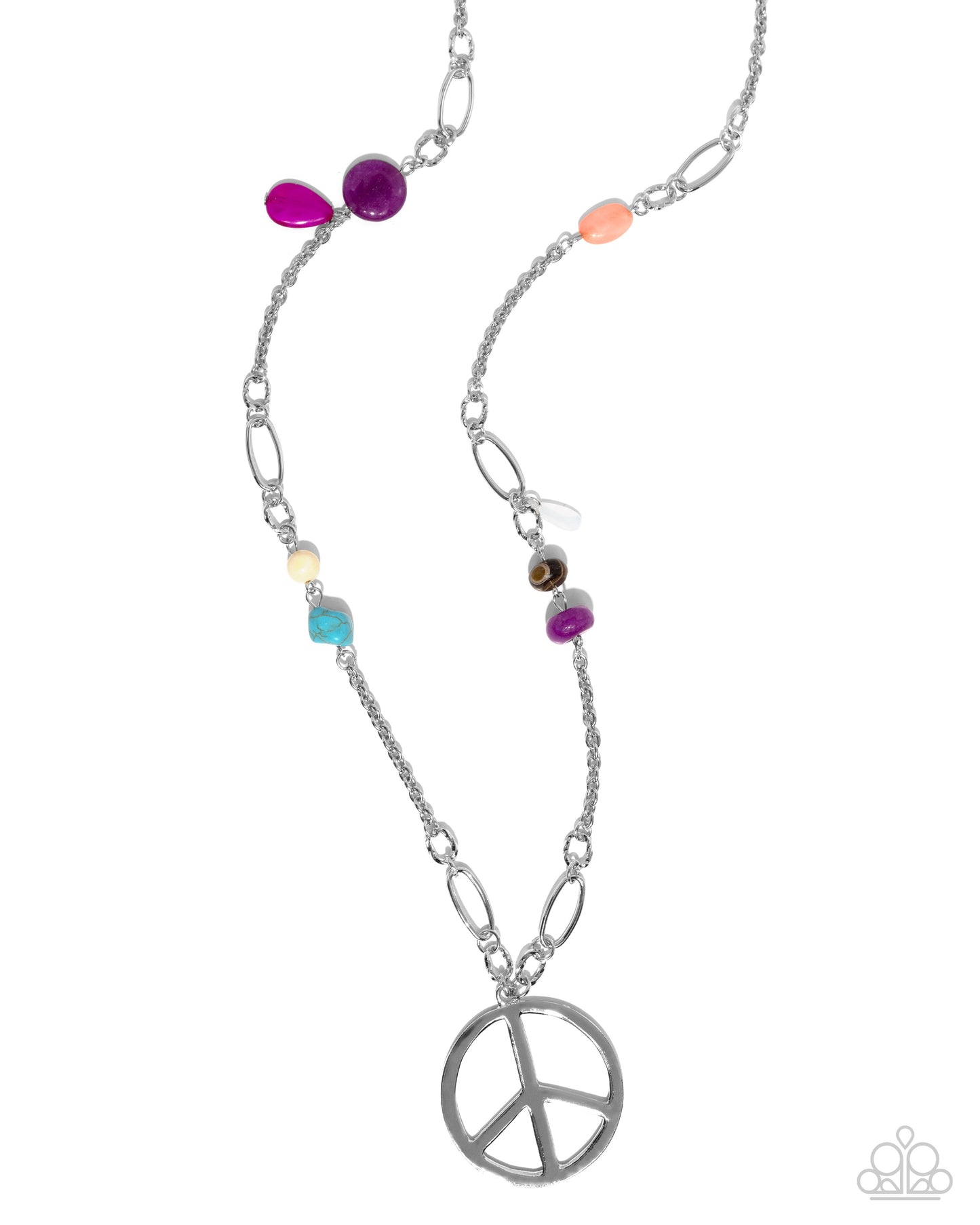 Peaceful Playtime Paparazzi Accessories Necklace with Earrings Purple