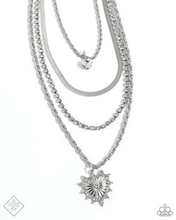 Excessive Embellishment Paparazzi Accessories Necklace with Earrings