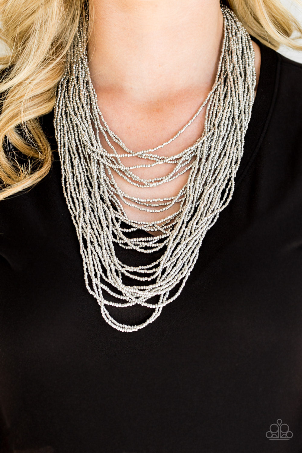 Dauntless Dazzle Paparazzi Accessories Necklace with Earrings