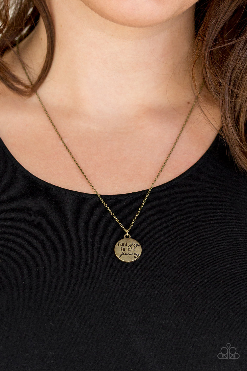 Find Joy Paparazzi Accessories Necklace with Earrings Brass