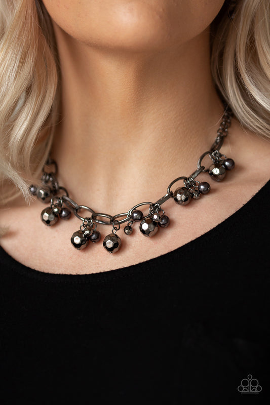 Malibu Movement Paparazzi Accessories Necklace with Earrings Black