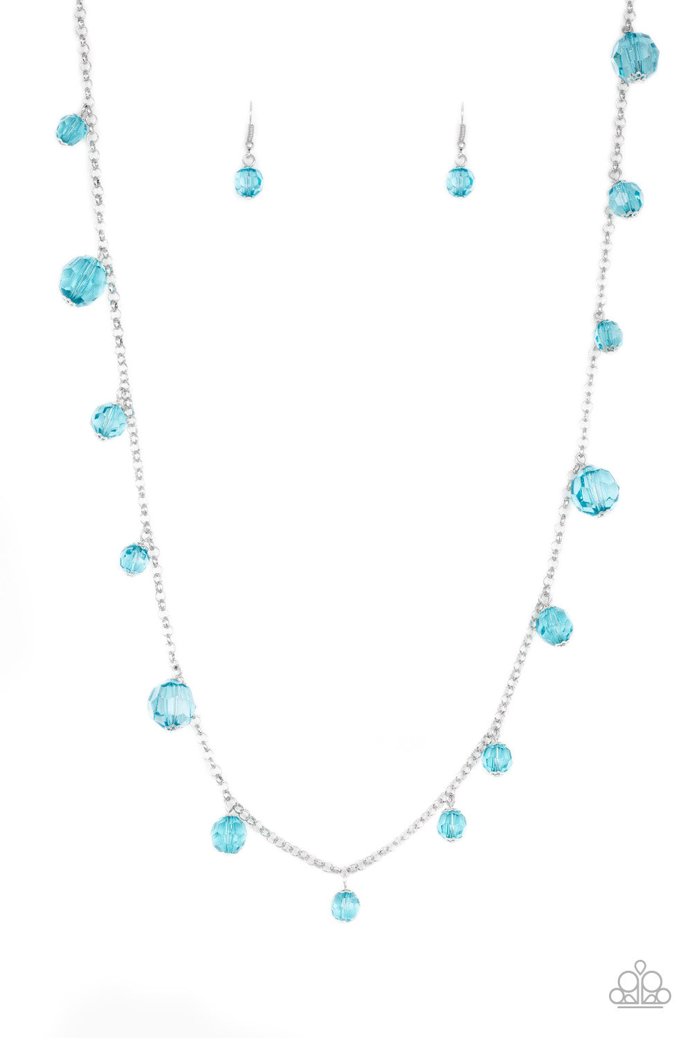 Glow Rider  Paparazzi Accessories Necklace with Earrings