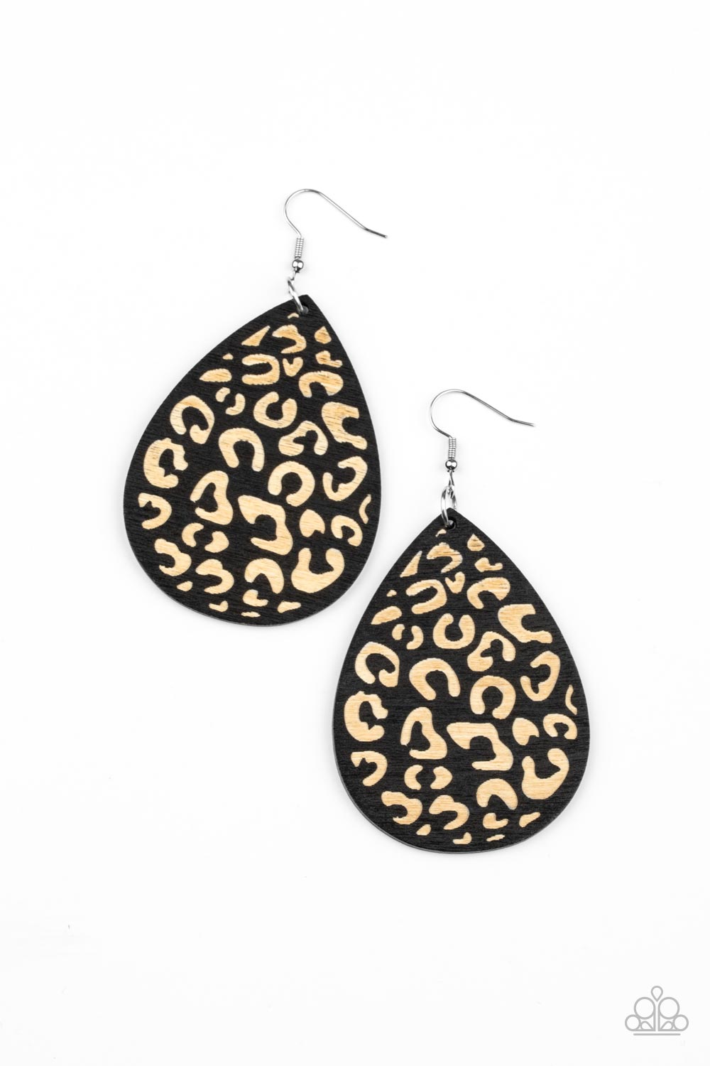 Suburban Jungle Paparazzi Accessories Earrings Black
