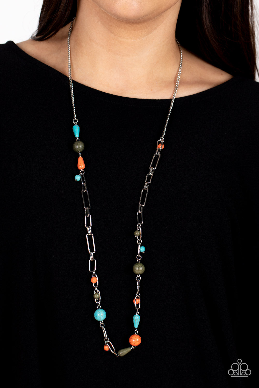 Desert Journey Paparazzi Accessories Necklace with Earrings Multi
