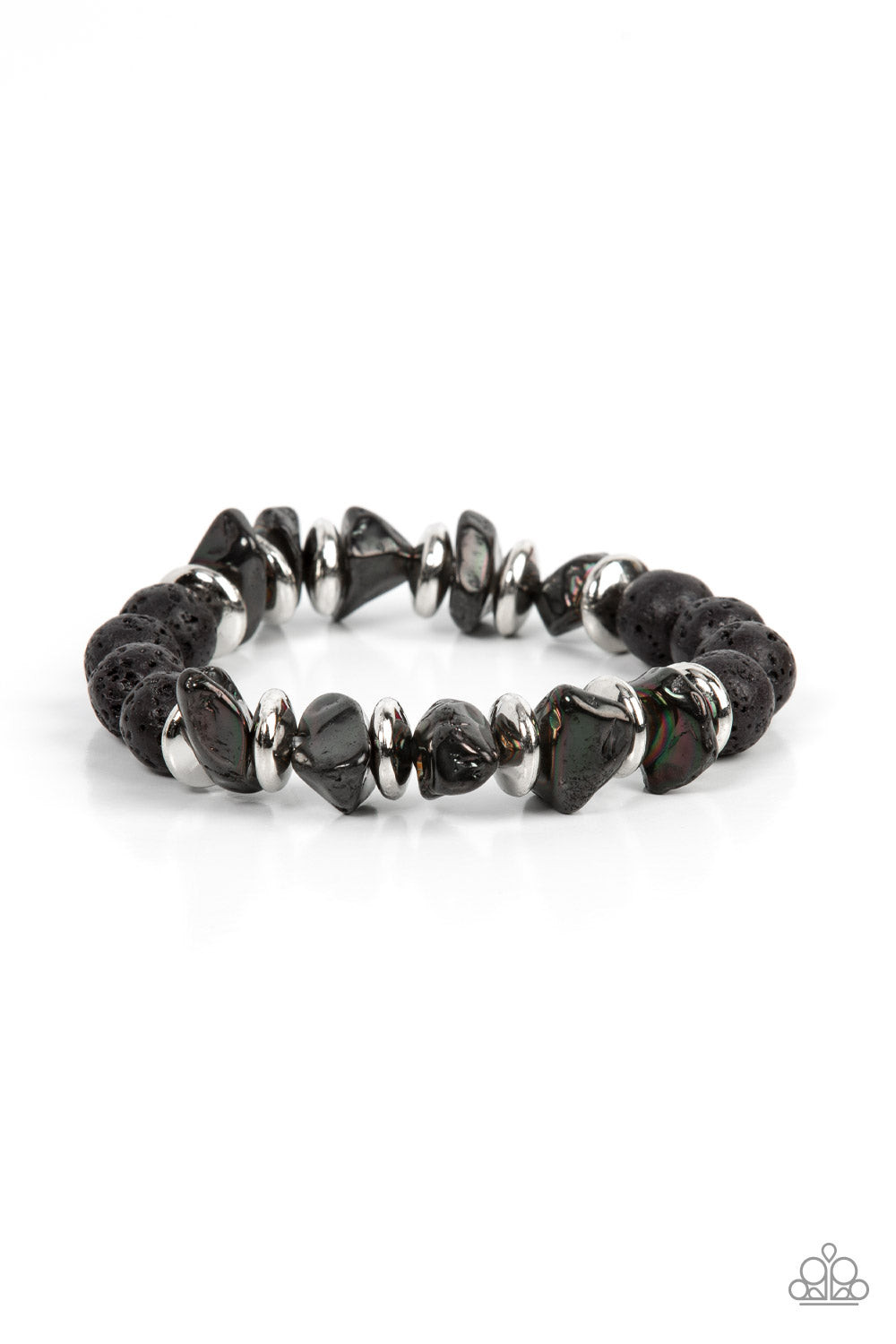 Volcanic Vacay Paparazzi Accessories Bracelet  - Silver