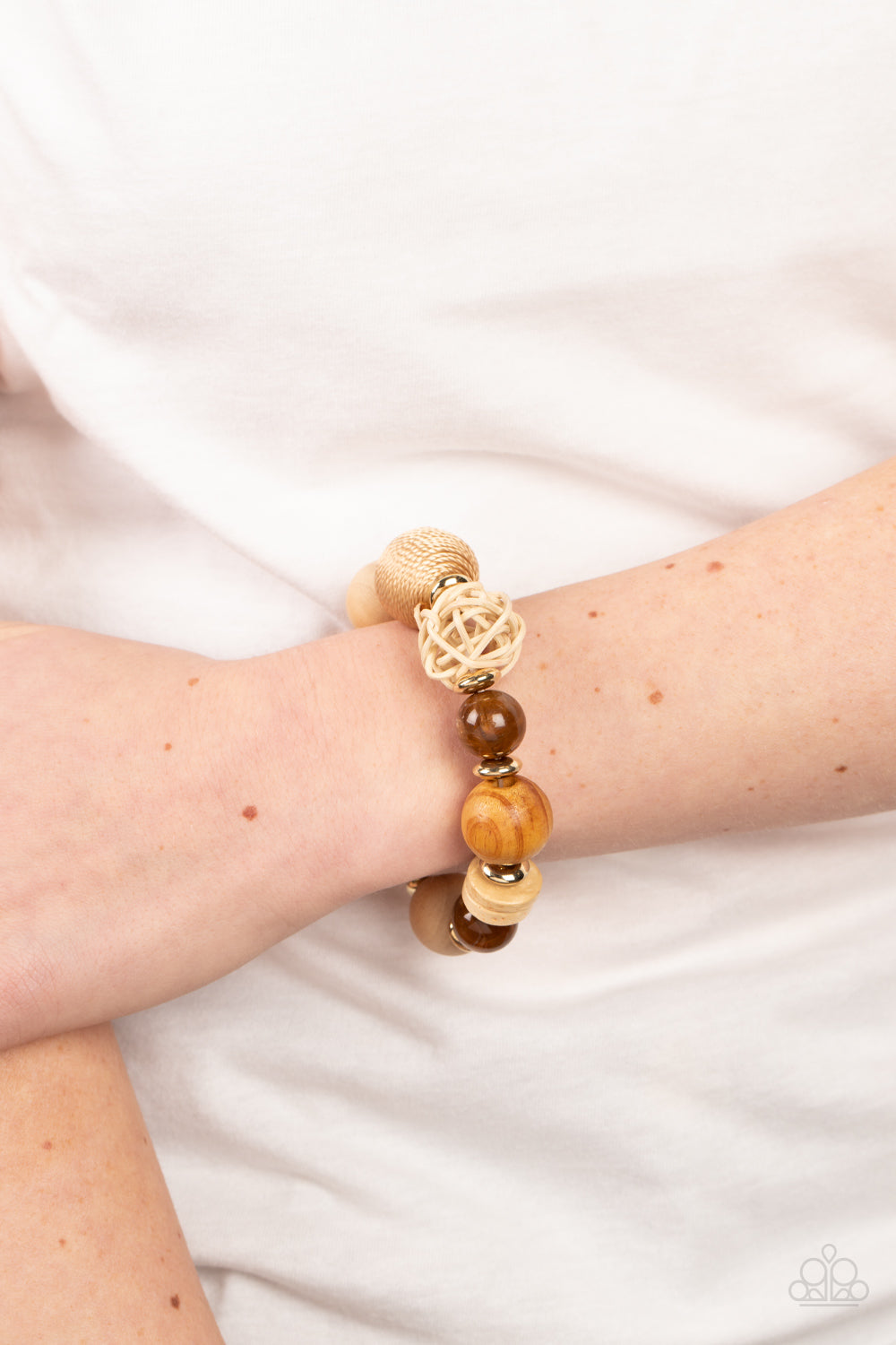 Happily Homespun Paparazzi Accessories Bracelet Brown
