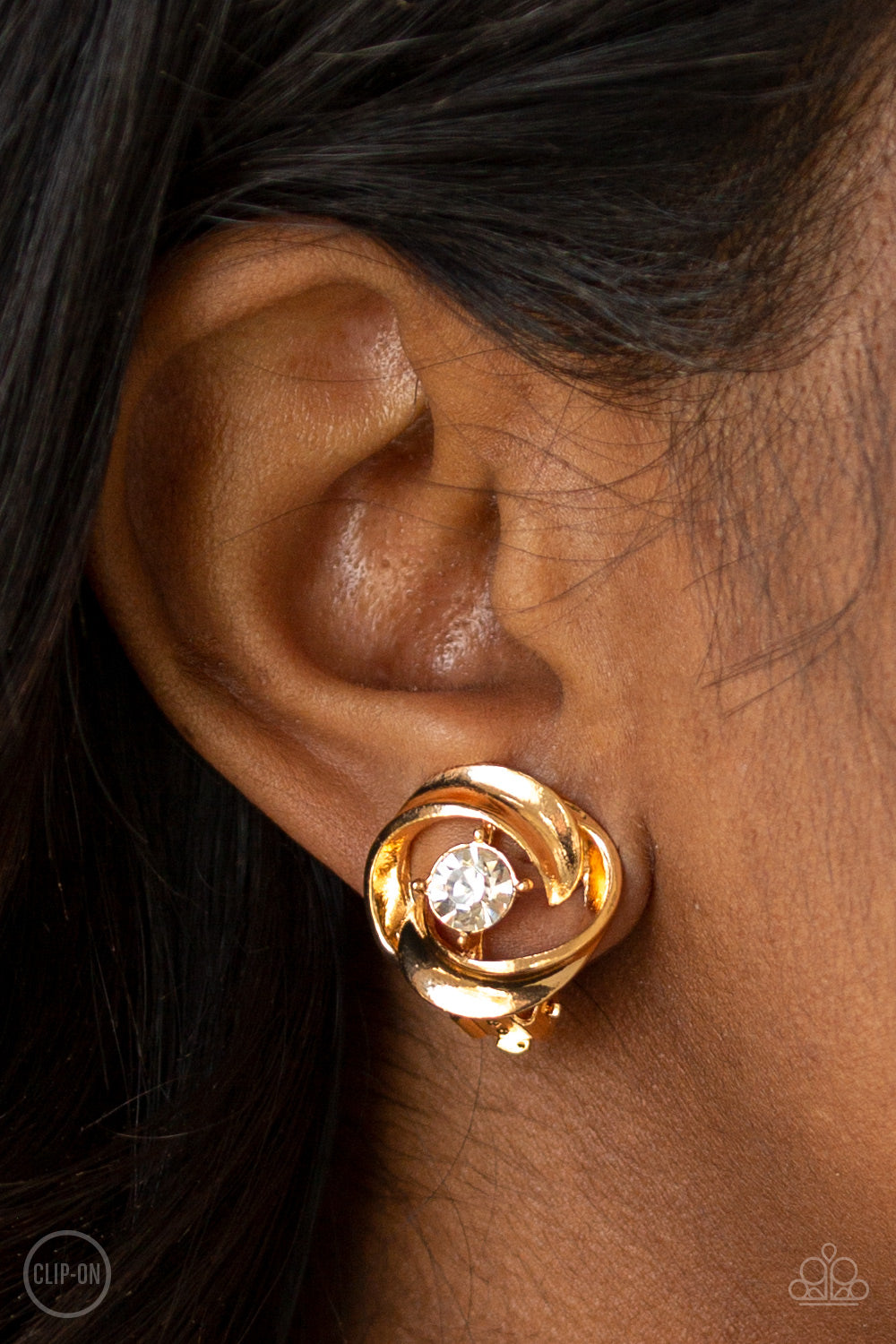 Girl Whirl Paparazzi Accessories Clip On Earrings