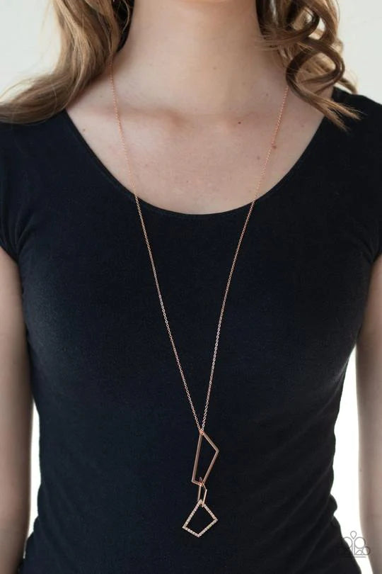 Shapely Silhouettes Paparazzi Accessories Necklace with Earrings