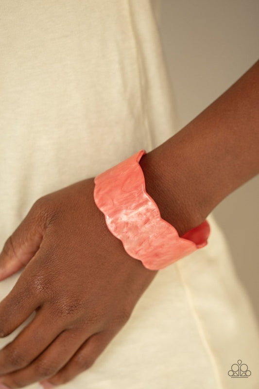 Retro Ruffle Paparazzi Accessories Cuff Bracelet