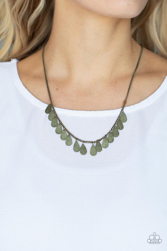 Eastern Chime Zone Paparazzi Accessories Necklace with Earrings